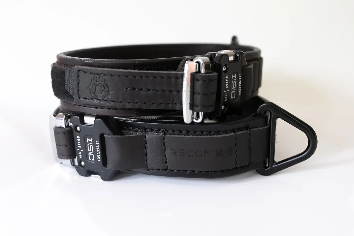 Superstarkt läderhalsband - Leather Agitation Collar