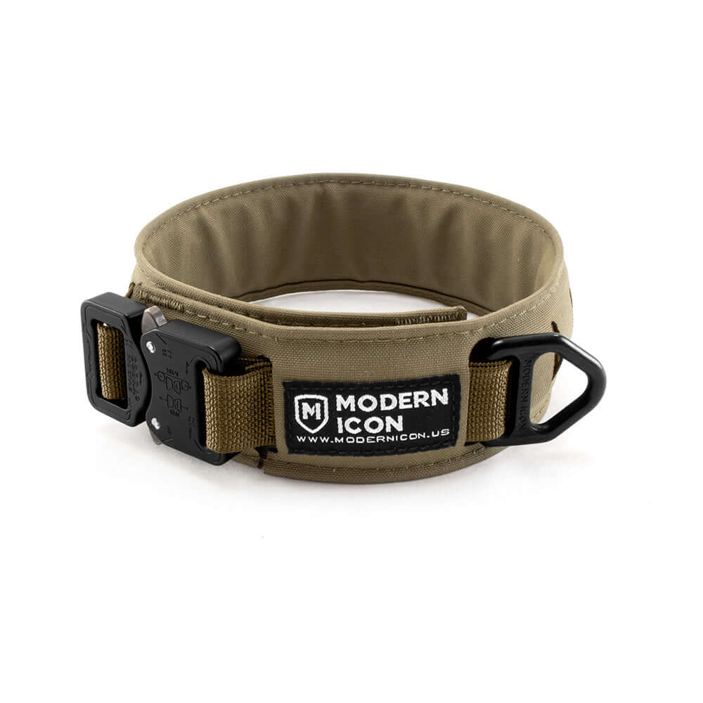 Rigid Modular Collar in tan, featuring durable materials and tactical design by Modern Icon.