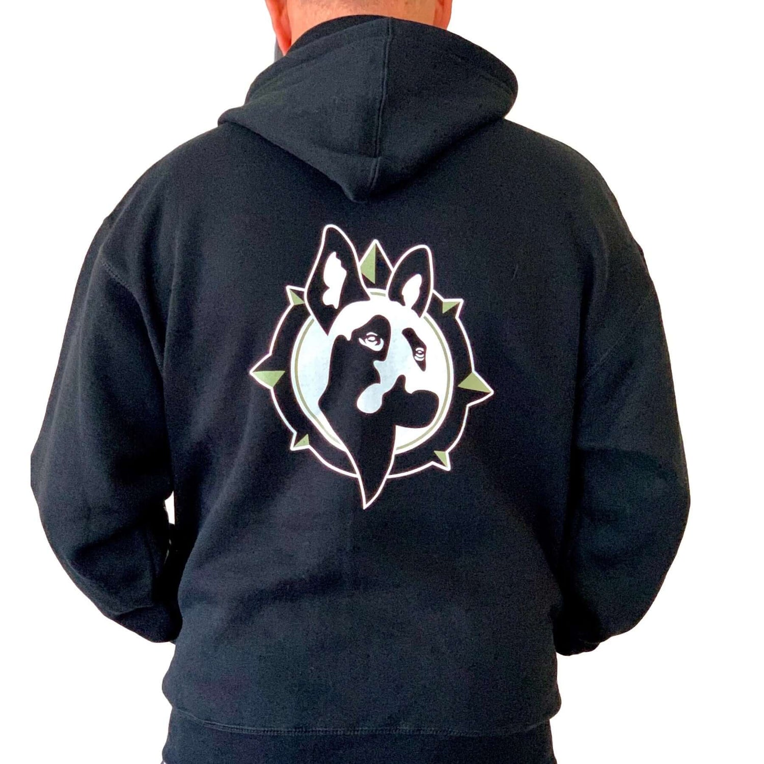 Hoodie, luvtröja med tryck - Full Zip Hoodie Sweatshirt - Working K9 Scandinavia