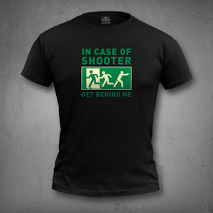 In Case of Shooter - mens T-shirt