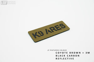 Märke / Patch - "Custom K9 Name Patch" - Working K9 Scandinavia
