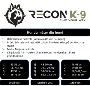 Taktisk hundsele för tjänstehund - Operator K9 Tactical Vest, enbart väst - Working K9 Scandinavia