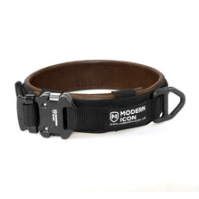 Ladda upp bild till gallerivisning, Hundhalsband klätt i skinn - Leather Wrapped 1.5″ Rigid Collar - Working K9 Scandinavia
