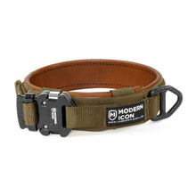 Ladda upp bild till gallerivisning, Hundhalsband klätt i skinn - Leather Wrapped 1.5″ Rigid Collar - Working K9 Scandinavia
